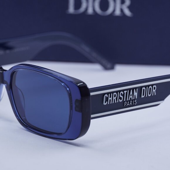 Dior WILDIOR S2U 30B0 Rectangle Sunglasses – Blue - Picture 10 of 11